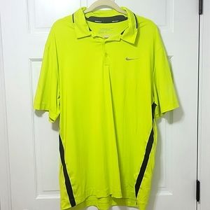Nike Volt Green Tour Performance Polo - XL